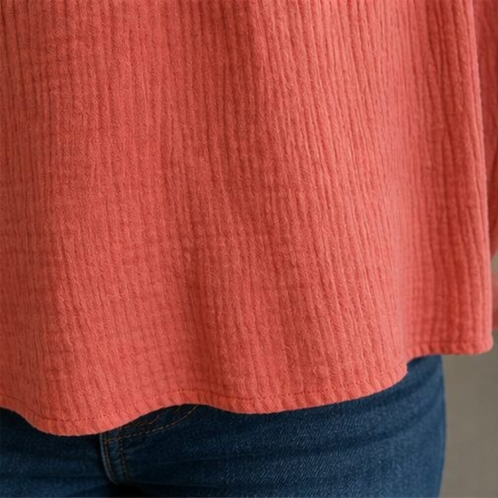 Navy Wrap Blouse - Picture 6 of 6